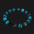 Orchidée rose | Argent sterling 925 | Bracelet en verre Firefly